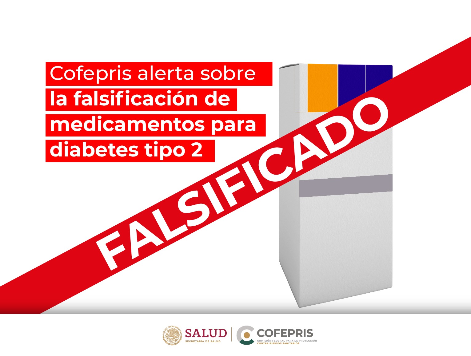 Cofepris alerta sobre la falsificación de medicamentos para diabetes tipo 2