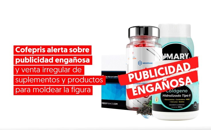 Cofepris alerta sobre publicidad engañosa y venta irregular de suplementos y productos para moldear la figura