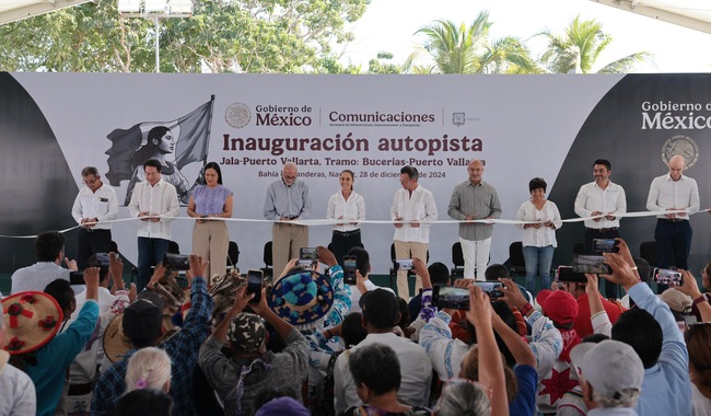 Sheinbaum inaugura autopista Bucerías a Puerto Vallarta