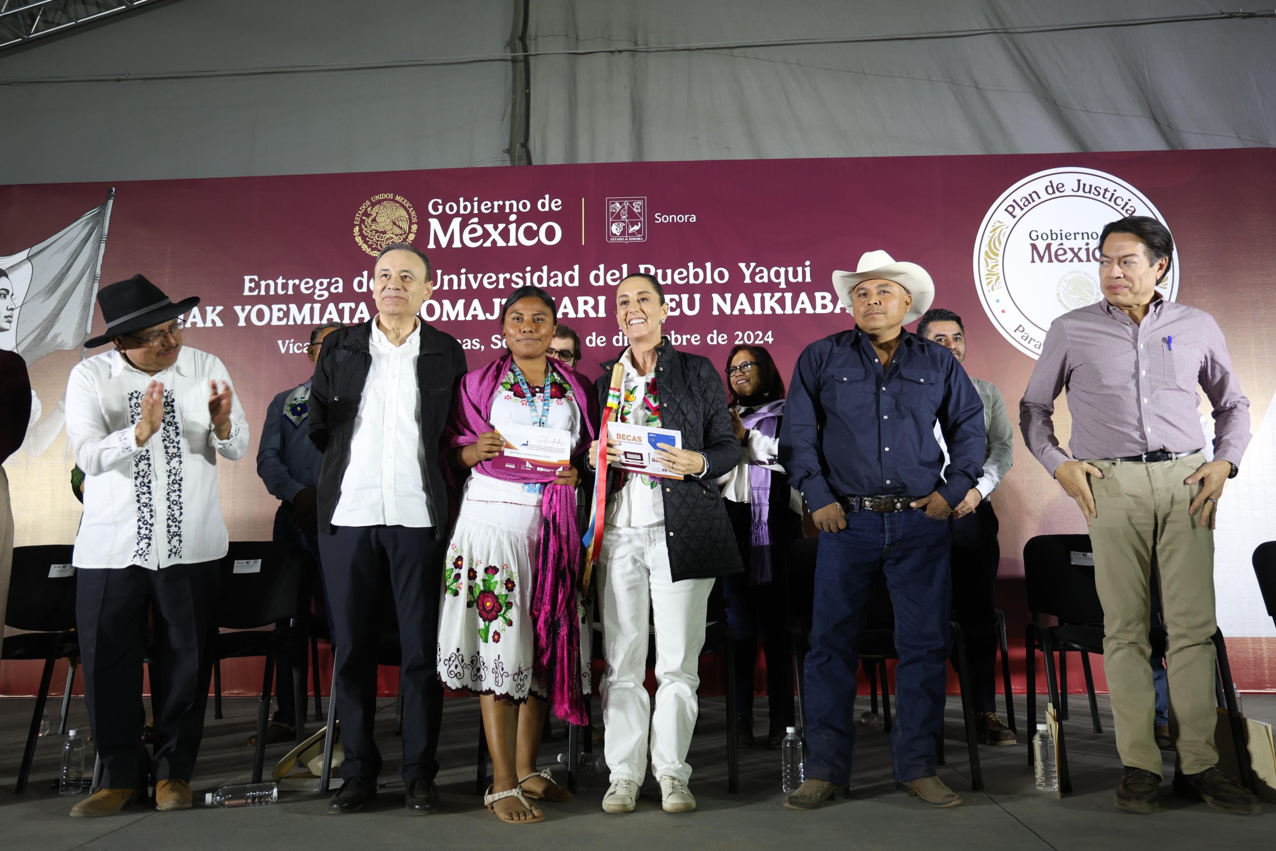 Claudia Sheinbaum inaugura Universidad del Pueblo Yaqui