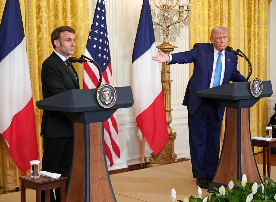 Macron sostuvo encuentro con Trump