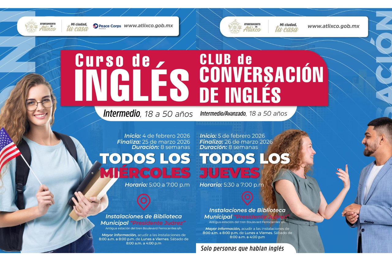 Impulsan cursos de inglés en Atlixco