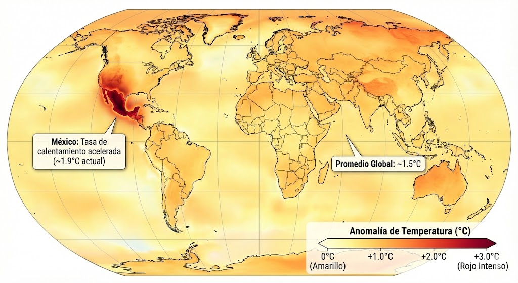 México se calentará más que el resto del mundo: UNAM